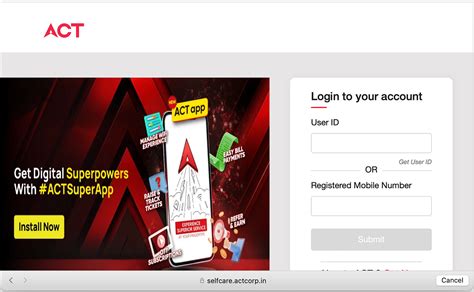 act fibernet login|act account sign in.